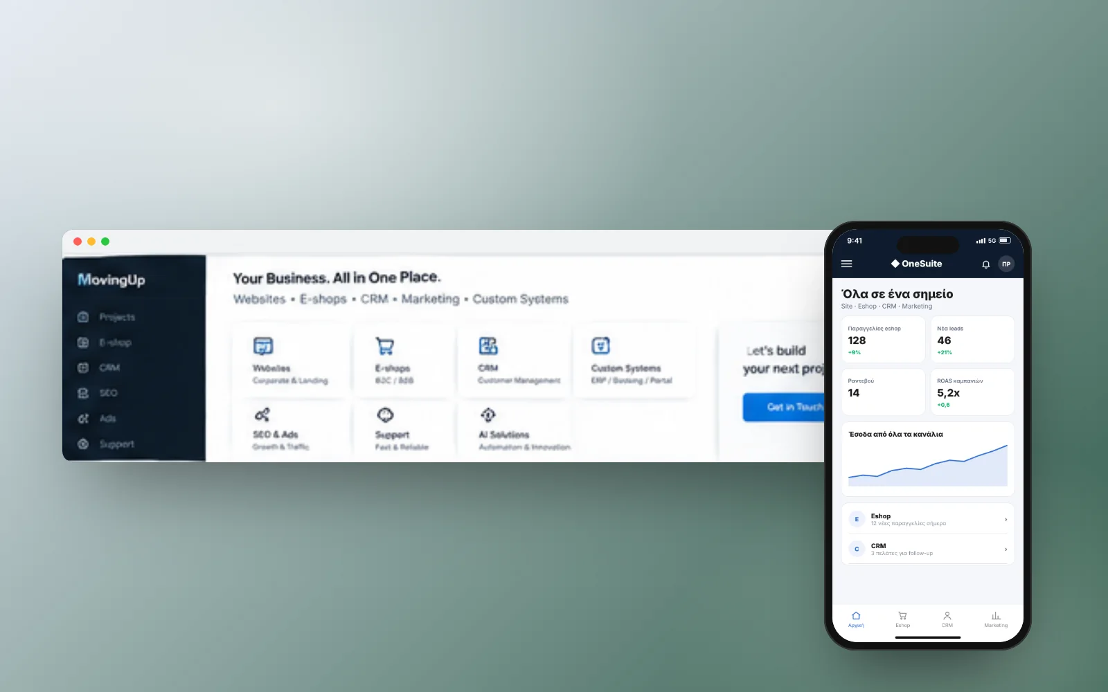 CRM & εφαρμογές Integrated Solution, Όλα σε ένα